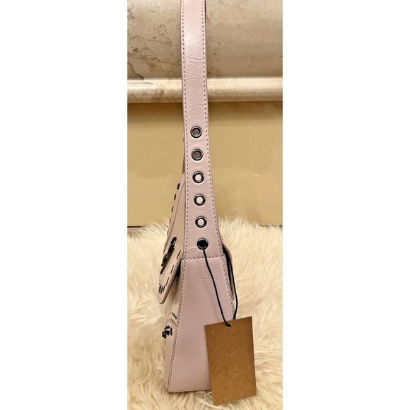 STEVE MADDEN BMARGY STUD MEDIUM SHOULDER HAND BAG PINK TIK TOK VIRAL TRENDING - Picture 4 of 8